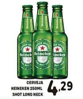 Cerveja Heineken 250ml Shot Long Neck Oferta Na Bom Dia