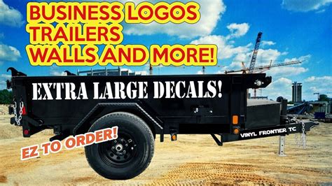 Extra Large Custom Business Vinyl Logos Decals Available In Many