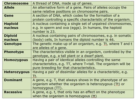 Key Definitions Biology Notes For Igcse 2014