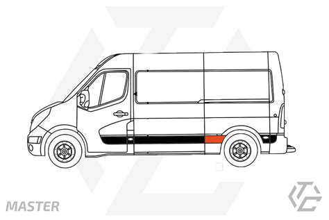 Moldura Lateral Renault Master L Trasera Izquierda