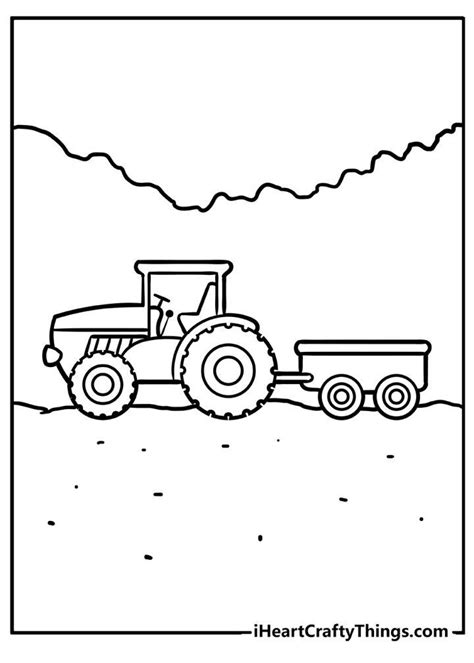 20 Free Tractor Coloring Pages for Kids and Adults - Blitsy