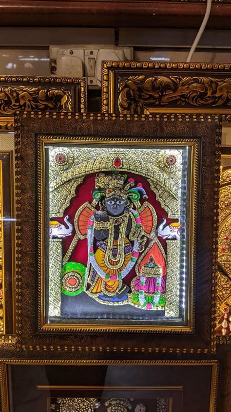 Shri Albeli Chitrshala Banke Bihari Ji D Tanjore Painting Size