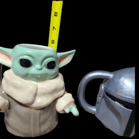 Star Wars Dining Set Of Mandalorian Baby Yoda Ceramic Mugs Star