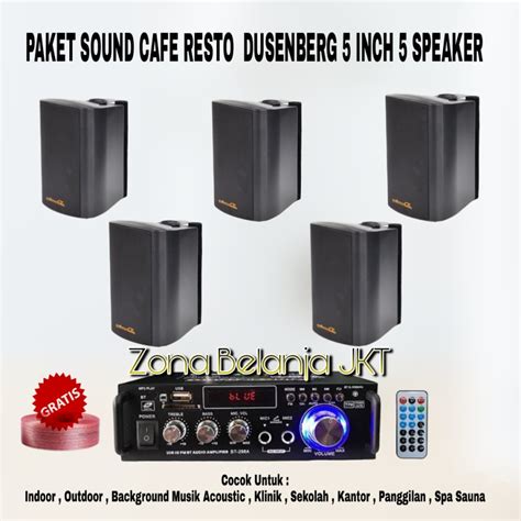 Jual Paket Sound System Cafe Resto Speaker Dusenberg Inch Speaker