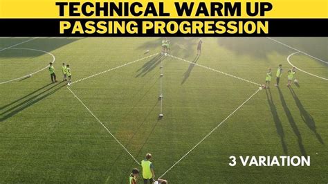 Technical Warm Up Passing Progression Football Soccer Drills 3