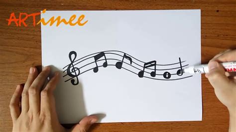 How To Draw Cartoon Music Notes - Draw-u