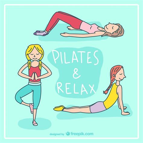 Dibujos De Pilates Y Relajaci N Descargar Vectores Gratis