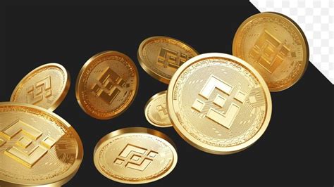 Premium PSD Psd File Binance Coins In The Air Realistic 3d