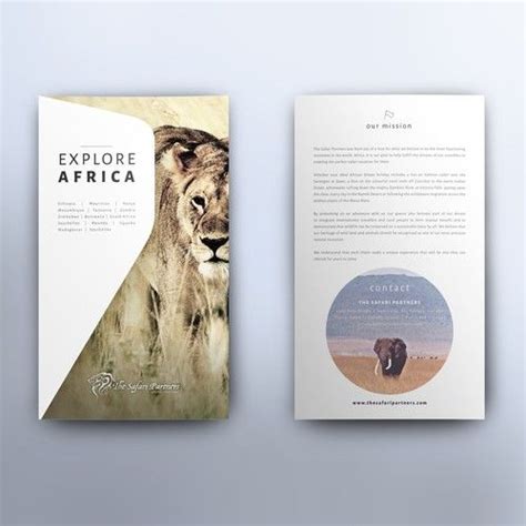 Vintage African Safari Brochure Folder And Itinerary Inserts Brochure