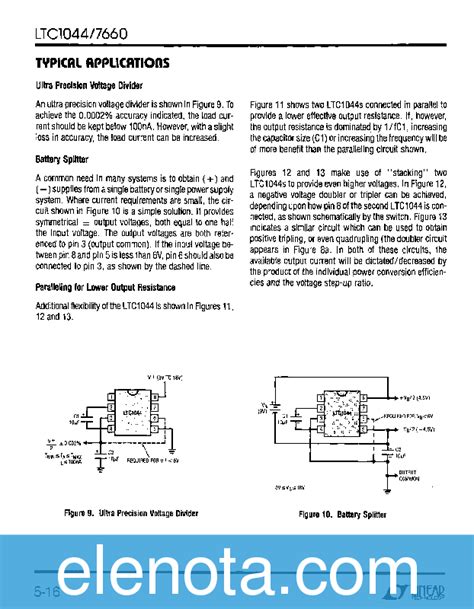 7660 Datasheet PDF (730 KB) Linear Technology | Pobierz z Elenota.pl