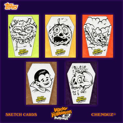 Sheet 1 Wacky Packages 2023 Halloween Postcards — Postimages