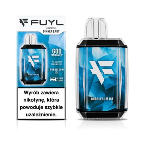 Dinner Lady FUYL Bubblegum Ice 600 Puffs 20 MG