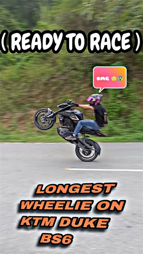 🔥 Ktm Duke 250 Longest Wheelie Pop Up 💥😱 ️ Insane Wheelie 🔥 Ytshorts