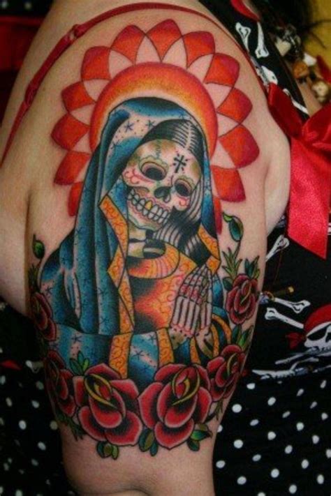 Mexican Day Of The Dead And Sugar Skull Tattoos For Girls Tatring