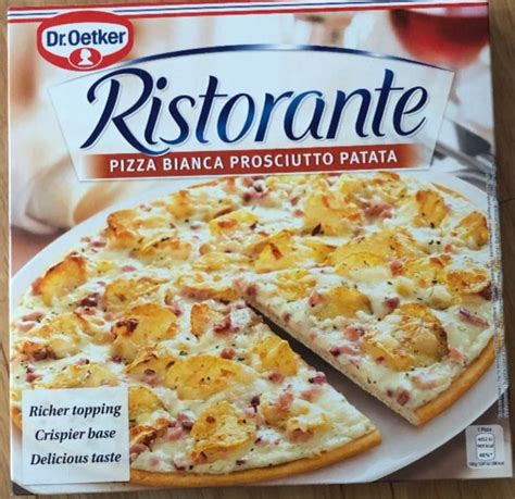 Ristorante Pizza Bianca Prosciutto Patata Dr Oetker Kalorie Kj A