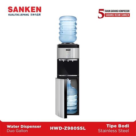 Jual Sanken Dispenser Duo Galon Hwd Z Bk Hitam Shopee Indonesia