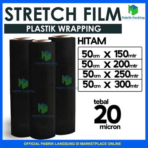 Jual Plastik Wrapping Barang Stretch Film Hitam Varian Cm Murah