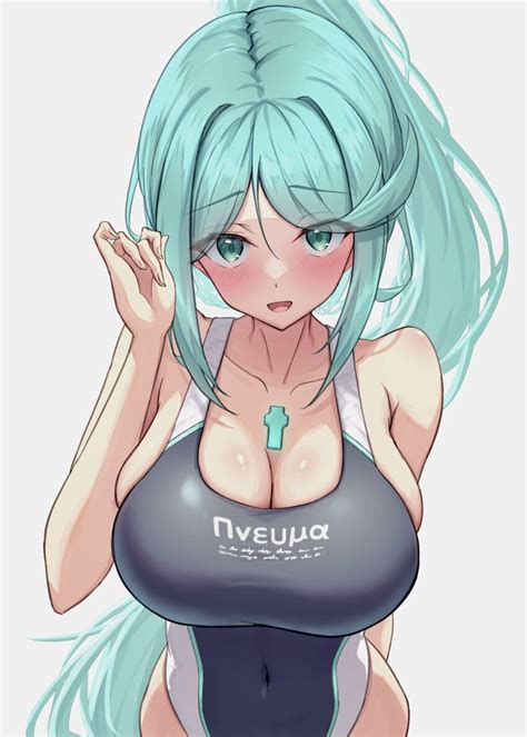 Busty Hentai Girl Alluring Alternate Costume Big Breasts Bikini