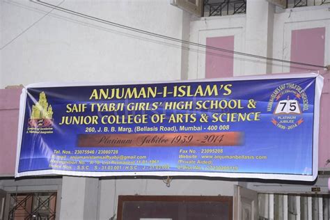 Anjuman I Islams Saif Tyabji Girls High School And Junior College Of