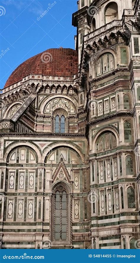 Santa Maria Del Fiore Cathedral Architectural Details Stock Image Image Of Details