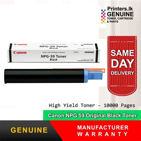 Canon NPG 59 Original Black Toner PRINTERS LK PVT LTD