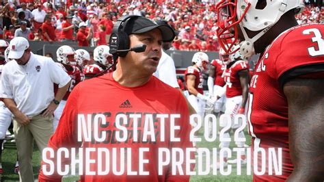 Nc State Wolfpack 2022 College Football Schedule Prediction Youtube