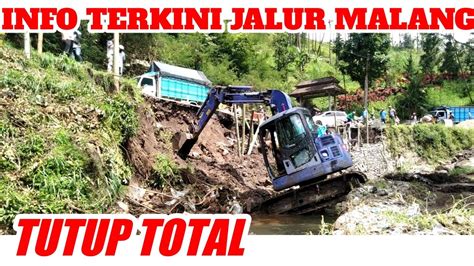 Kondisi Terkini Jalur Malang Kediri Jombang Jalan Amblas Lebaksari