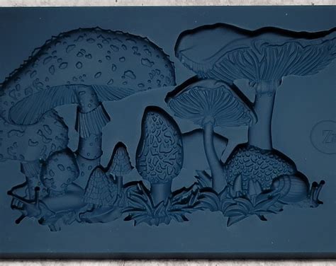 Zuri Designs Fairyland Mushrooms Silicone Mold Zuri Molds Shaping Mould