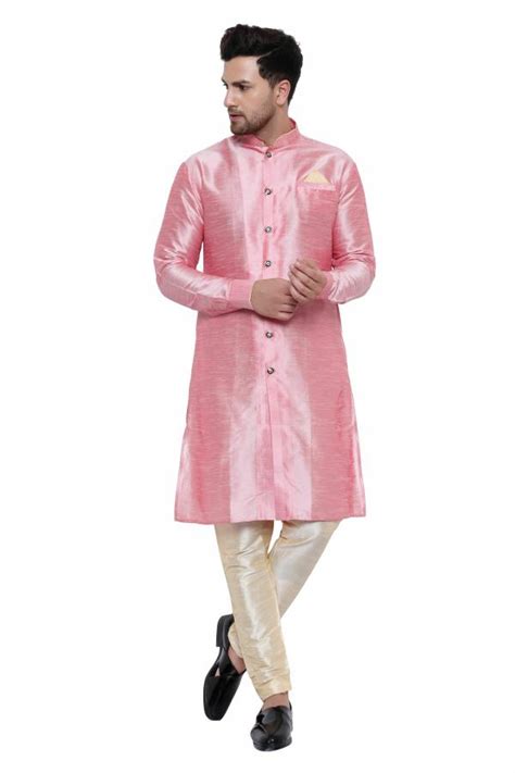 Rylen Men S Silk Sherwani Set Jiomart