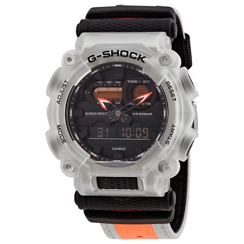 Casio G Shock Alarm World Time Quartz Analog Digital Black Dial Men S