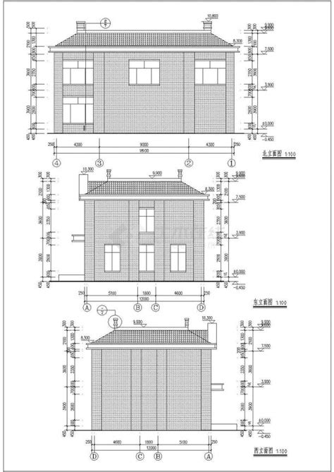 成都某社区400平米2层框架结构社区服务中心建筑设计cad图纸土木在线