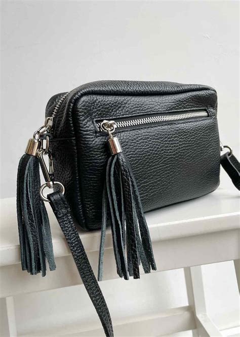 Leather Camera Bag - Black – Bond Boutique