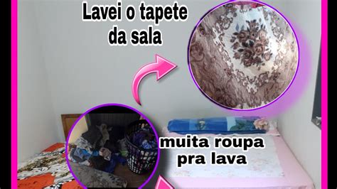 Rotina de dona de casa muita bagunça lavei o banheiro e o tapete da