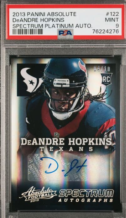 Most Valuable Deandre Hopkins Football Cards