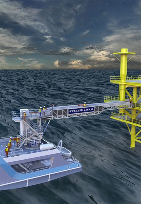 Otc 2017 Walk To Work System Operable Even In Rough Seas Offshore