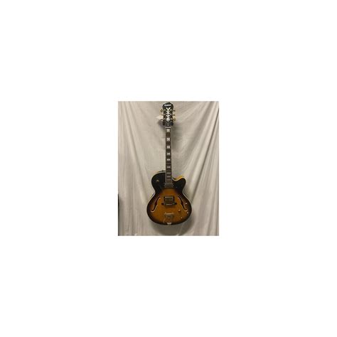 Used Epiphone Emperor Ii Joe Pass Signature Hollow Body Electric Guitar Vintage Sunburst