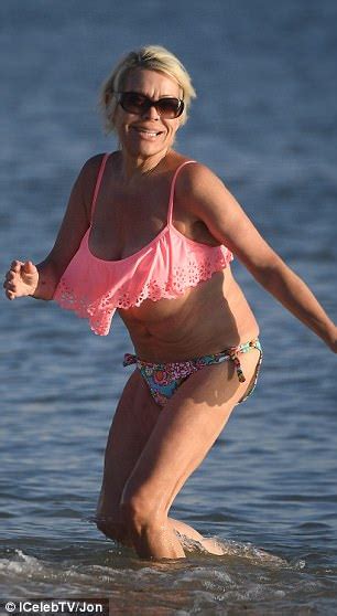 Tina Malone Frolics In Loose Bikini Bottoms In Spain Daily Mail Online