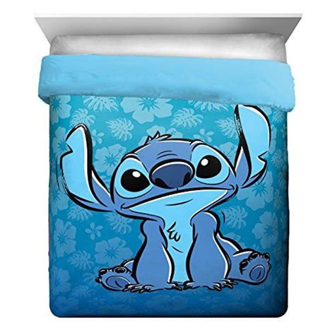 Jay Franco Disney Lilo And Stitch Floral Fun Fullqueen Comforter And Sham