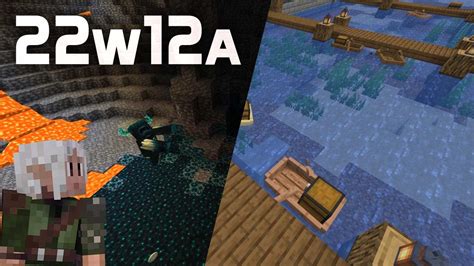 Whats New In Minecraft Snapshot 22w12a Warden Chest Boats Youtube