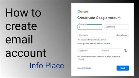 How To Create Email Account Complete Informative Video Info