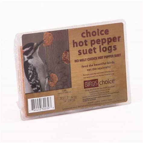 BIRDS Choice Oz Hot Pepper Suet Logs Pack CHPL The Home Depot