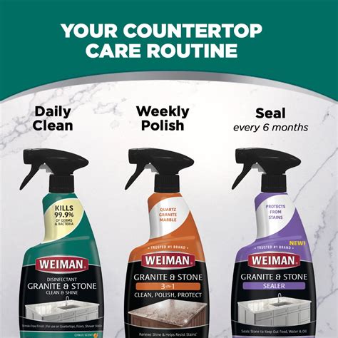 Granite And Stone Daily Clean And Shine With Disinfectant Weiman