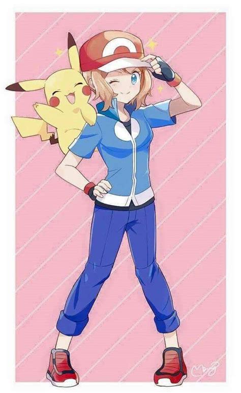 Serena And Pikachu Amourshipping ♡ Credits To Whoever Made This