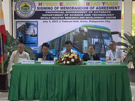 Cotabato Eyes Dosts Hybrid Electric Road Train As Alternative Mode Of