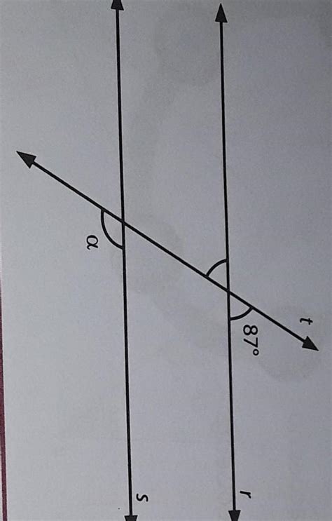 Na Figura Abaixo As Retas R E S Sao Paralelas Qual A Medida Do Angulo