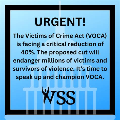 Urgent Call To Action Help Us Save Voca Victim Support Services