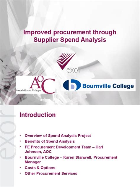 Improved Procurement Through Supplier Spend Analysis | PDF
