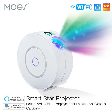 Moes Tuya Wifi Smart Star Projector Galaxy Voor Holiday Party App Controle Smart Home Nebula