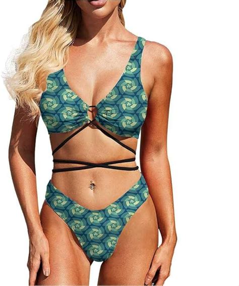 Conjunto De Bikini Para Mujer Estampado Floral Suave Y Resistente Al Agua Multi Traje De