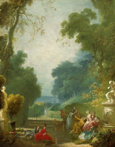 Classic Art Painting Jean Honoré Fragonard Forest Landscape Hd Wallpaper Wallpaperbetter